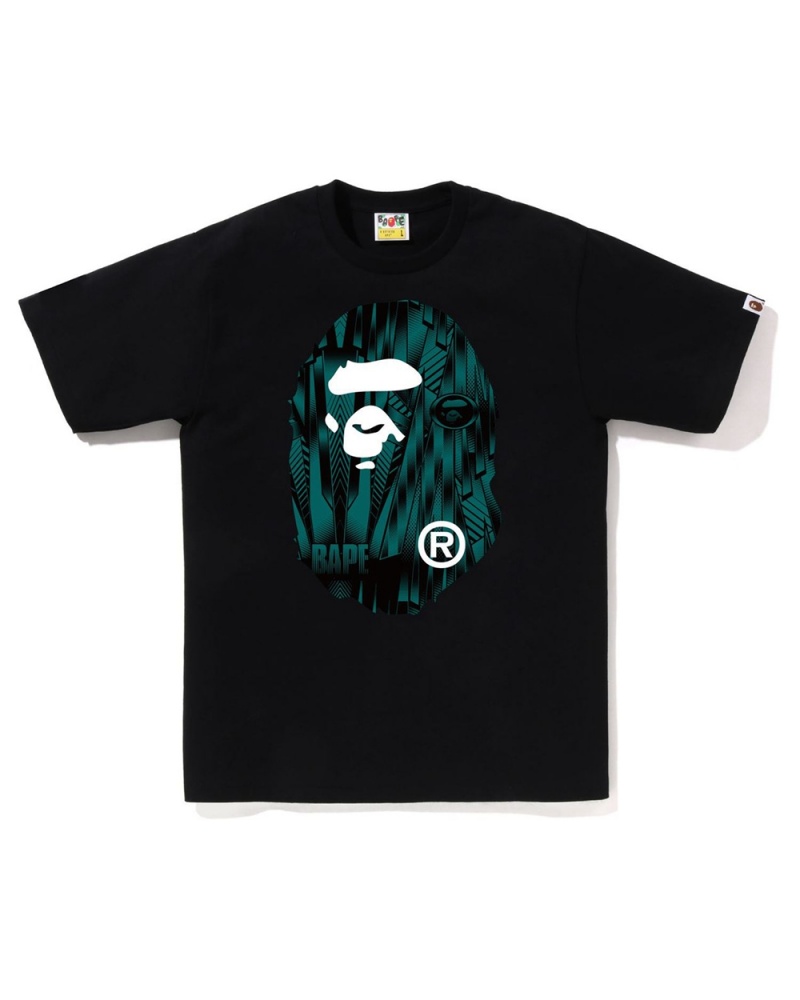 T Shirts Bape Speed Racer Big Ape Head Noir Homme | XET-30649677